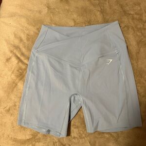 Gymshark Blue Athletic Shorts Moisture-Wicking Mid-Thigh